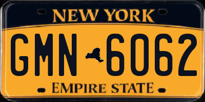 NY license plate GMN6062