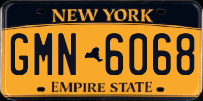 NY license plate GMN6068