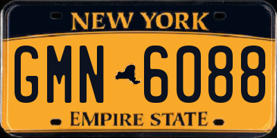 NY license plate GMN6088