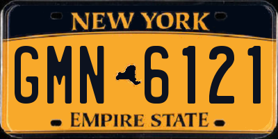 NY license plate GMN6121