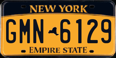 NY license plate GMN6129