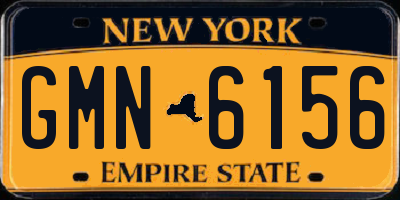 NY license plate GMN6156