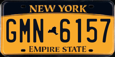 NY license plate GMN6157