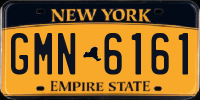 NY license plate GMN6161