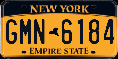NY license plate GMN6184
