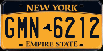 NY license plate GMN6212