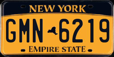 NY license plate GMN6219