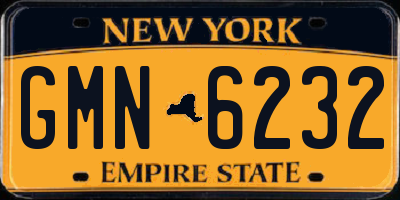 NY license plate GMN6232