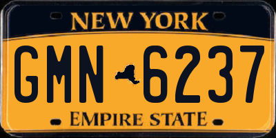 NY license plate GMN6237
