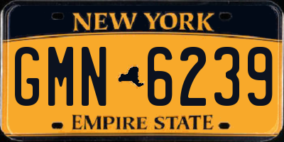 NY license plate GMN6239