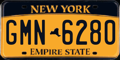NY license plate GMN6280