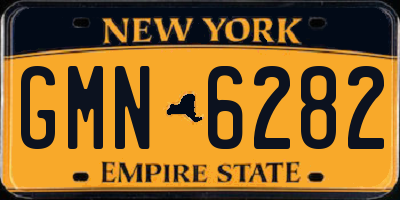 NY license plate GMN6282