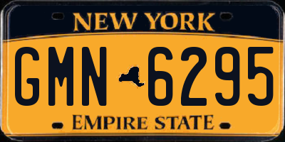 NY license plate GMN6295