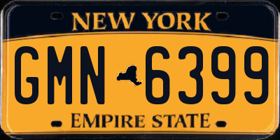 NY license plate GMN6399