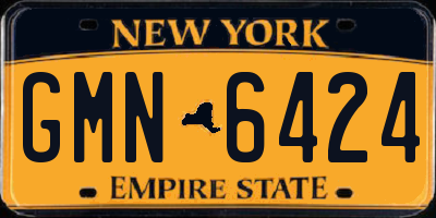 NY license plate GMN6424