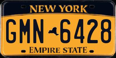 NY license plate GMN6428