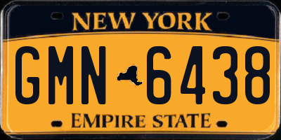 NY license plate GMN6438