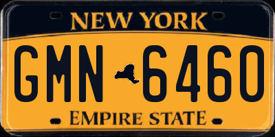 NY license plate GMN6460