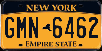 NY license plate GMN6462