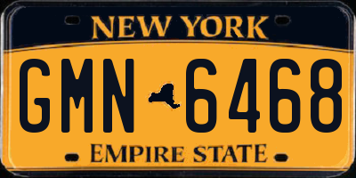 NY license plate GMN6468