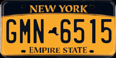 NY license plate GMN6515