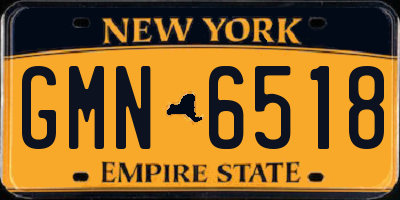 NY license plate GMN6518