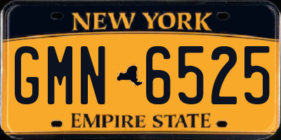 NY license plate GMN6525