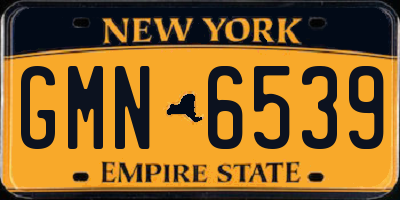 NY license plate GMN6539
