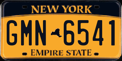 NY license plate GMN6541