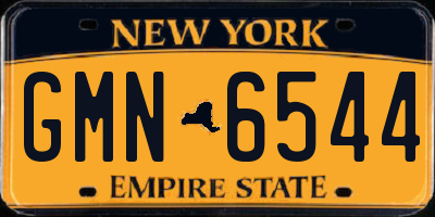 NY license plate GMN6544