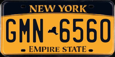 NY license plate GMN6560