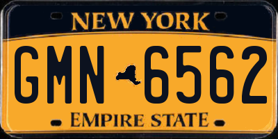 NY license plate GMN6562