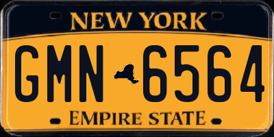 NY license plate GMN6564