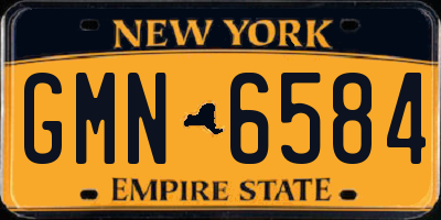NY license plate GMN6584