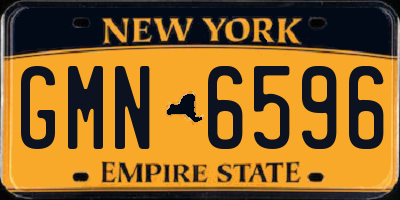 NY license plate GMN6596