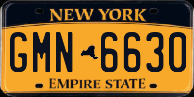 NY license plate GMN6630