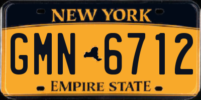 NY license plate GMN6712