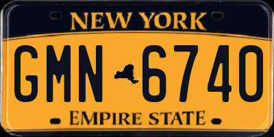 NY license plate GMN6740