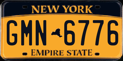 NY license plate GMN6776