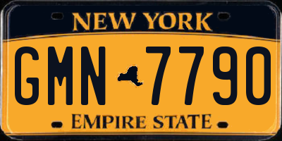 NY license plate GMN7790