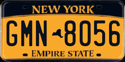 NY license plate GMN8056