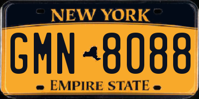 NY license plate GMN8088