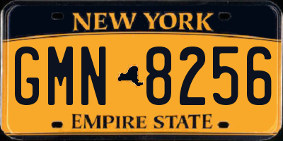 NY license plate GMN8256