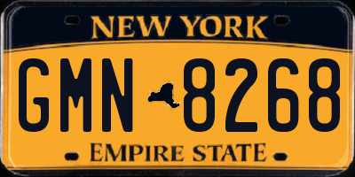 NY license plate GMN8268