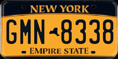 NY license plate GMN8338
