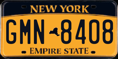NY license plate GMN8408