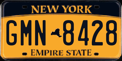 NY license plate GMN8428