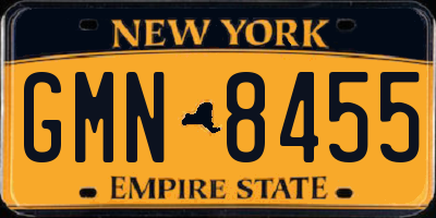 NY license plate GMN8455