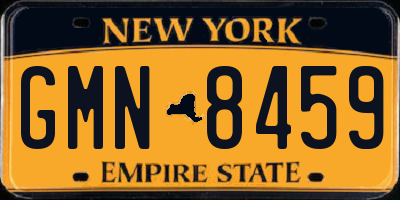 NY license plate GMN8459