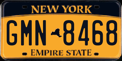 NY license plate GMN8468